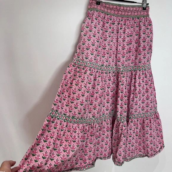 PINK CITY PRINTS Rose Hyacinth Lucia Skirt - Picture 11 of 12